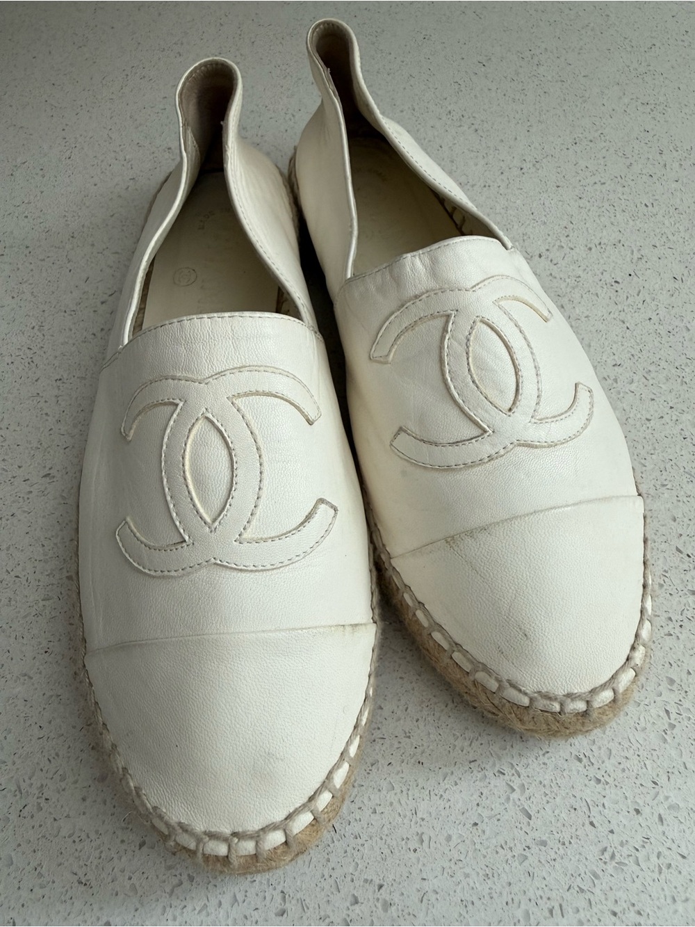 Chanel Leather Espadrilles